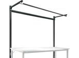 Aufbauportal m. Ausleger, Grundtisch STANDARD Arbeitstisch/Werkbank UNIVERSAL/PROFI, 2000 mm, anthrazit
