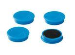 Haftmagnete, Ø 40 mm, Haftkraft ca. 1200 g, 4 Stück, blau
