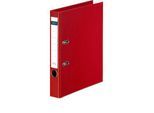 Ordner Schäfer Shop Select, DIN A4, Rückenbreite 50 mm, Griffloch, auswechselbares Rückenschild, Polypropylen, 1 Stück, rot