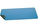 Schreibtischunterlage Sigel, beidseitig nutzbar, einrollbar, für alle Maustypen, B 800 x T 2 x H 300 mm, Kunstleder, blau-grün