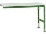 Manuflex Ansatztisch UNIVERSAL Standard, Tischplatte Kunststoff, 1500x1000, resedagrün