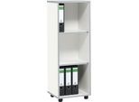 Schäfer Shop Select Regal MOXXO IQ, Holz, 3 Fächer, 3 OH, B 401 x T 362 x H 1115 mm, weiß