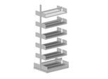 Variabo Freiarmregal, Anbaufeld, doppelseitig, 250 mm Fachtiefe, 1000 x 2500 mm