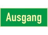 Schild Ausgang, HLF, Folie, selbstklebend