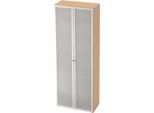 Glastürenschrank TOPAS LINE, 6 Ordnerhöhen, B 800 mm, Ahorn-Dekor