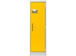 Cemo Sicherheitsschrank Typ 90 PROline 6/20, selbstschließende Türen, Anschlag rechts, B 635 x T 600 x H 1950 mm, 33 Liter, grau/verkehrsgelb