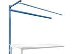 Aufbauportal m. Ausleger, Ansatztisch SPEZIAL Arbeitstisch/Werkbank UNIVERSAL/PROFI, 2000 mm, brillantblau