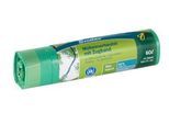 Secolan® Mülleimerbeutel, mit Zugband, 60 Liter, grün, 15 Stück