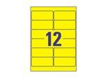 Avery Zweckform Wetterfeste Folien-Etiketten L6107-20, 99,1 x 42,3 mm, permanent, gelb