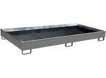 Bauer Regalwanne RW 2700-1 PE, mit PE-Einsatz, L 2665 x B 1315 x H 210 mm, mausgrau RAL 7005