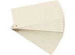 herlitz® Trennstreifen, B 105 x T 242 x H 22 mm, Recycling-Karton, 2-fach-Lochung, chamoisgelb, 100 Stück