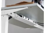 Schäfer Shop Select Schreibtisch Start Off, elektrisch höhenverstellbar, Rechteck, T-Fuß, B 1600 x T 800 x H 755-1255 mm, Eiche/weiß