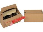 ColomPac Faltkarton Eurobox S, Selbstklebeverschluss & Aufreißfaden, Z-Faltung, kombinierbar mit Euro-Paletten, außen L 200 x B 150 x H 100 mm, innen B 145 mm, 20 Stück, Wellpappe, braun