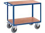 Montagewagen, 2 Etagenböden, für bis zu 600 kg, Ladefläche L 1000 x B 700 mm, Stahl