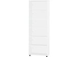 Schäfer Shop Select Regal LOGIN, 6 Ordnerhöhen, B 800 x T 420 x H 2240 mm, weiß