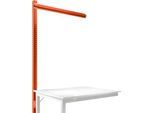 Aufbauportal, Ansatzisch SPEZIAL Arbeitstisch-/Werkbanksystem UNIVERSAL/PROFI, 1250 mm, rotorange