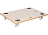Transportroller Wagner MM 1359, MDF, mit 2 Tragelöchern, Ladefläche L 590 x B 475 mm, bis 200 kg