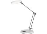Hansa LED Tischleuchte Spark, 4000 K, 12 W, dimmbar, Memoryfunktion, 600 lm, weiß