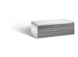 Planschrank aus Stahl, für Formate bis DIN A1, 3 Schubladen