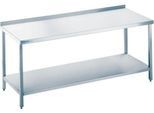 Arbeitstisch aus Edelstahl mit Bodenablage, 850 x 700 x 1600 mm