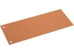 Schäfer Shop Select Trennstreifen, 2-fach-Lochung, bedruckbar, 100 Stück, B 240 x H 105 mm, Karton, orange