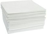 Ölbindevlies Tücher First L, 139 l Aufnahme, ohne Perforierung, L 500 x B 400 mm, weiß, 200 Stück