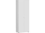 Aktenschrank PALENQUE, 6 OH, abschließbar, B 800 x T 420 x H 2160 mm, lichtgrau