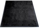 Schmutzfangmatte miltex Eazycare Style, eckig, antistatisch, UV-beständig, waschbar, High-Twist-Nylon & Niltrilgummi, 750 x 850 mm, tiefschwarz