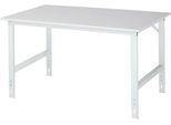 Arbeitstisch, Melamin-Platte, B 1500 x T 1000 x H 760-1080 mm