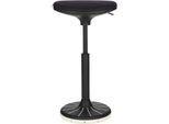 Schäfer Shop Genius Steh-/Sitzhilfe SSI PROLINE P 3-D, ergonomisch, patentierte Sohle, höhenverstellbar, B 380 x T 320 x H 570-790 mm, schwarz/schwarz-weiß