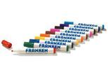 Franken Boardmarker Z1901, nachfüllbar, 10 Stück, farblich sortiert, Strichstärke 2 - 6 mm