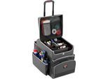 Reinigungswagen Rubbermaid® Quick Cart, klein, Volumen 30 l, Innenfächer, Teleskopgriff, L 419 x B 363 x H 432 mm, Hochleistungs-Kunststoff, dunkelgrau