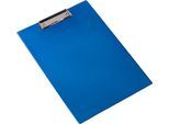 Klemmbrett, DIN A4, Kunststoff, mit Aufhängöse, blau