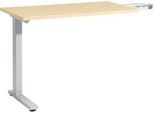 Schäfer Shop Select Anbautisch Start Off, f. T-Fuß, rechteckig, B 1000 x T 600 x H 735 mm, ahorn