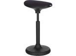 Schäfer Shop Genius Steh-/Sitzhilfe SSI PROLINE P 3-D, ergonomisch, patentierte Sohle, höhenverstellbar, B 380 x T 320 x H 570-790 mm, schwarz/schwarz