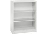 Schäfer Shop Select Regalschrank MS, 3 OH, B 950 x T 400 x H 1215 mm, Stahlblech, Lichtgrau