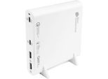 USB-Desktop-Schnellladestation Good Connections, mit GaN-Technologie, 4er-Port, 2 x USB-C + 2 x USB-A, Leistung 120 W, weiß