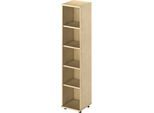 Schäfer Shop Genius Regal TETRIS WOOD, 5 OH, Höhe inkl. Gleiter, B 400 mm, Ahorn-Dekor