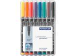 STAEDTLER Universalstift Lumocolor®, farbsortiert, 8er Set, F, WF