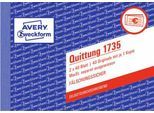 Avery Zweckform Quittungsblock 1735-5, A6 quer, 2 x 40 Blatt, 4er Pack + 1 gratis