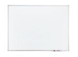 Franken Whiteboard X-tra! Line, Wandmontage im Hoch- & Querformat, weiß emailliert, antimikrobiell, Aluminiumrahmen, magnethaftend, Ablageschale, B 1200 x H 900 mm, SC3803