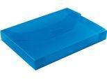 EICHNER Sammelbox, überbreit, Steckverschluss, Polypropylen, transparent-blau
