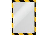 InformationsrahmenDuraframe Security A4, gelb/schwarz, 2 Stück