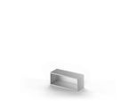 Schäfer Shop Genius Aufsatzregal TETRIS SOLID, Stahlkorpus, 1 OH, B 1000 mm, weißalu