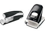 LEITZ® Bürolocher 5138 + Heftgerät 5522 SET, schwarz