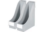 LEITZ® Stehsammler, DIN A4, Polysterol, 2 Stück, grau