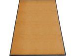 Schmutzfangmatte miltex Eazycare Style, eckig, antistatisch, UV-beständig, waschbar, High-Twist-Nylon & Niltrilgummi, 1200 x 2000 mm, braunbeige