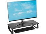 Monitorständer Kensington, extrabreit, für Full-Size-Tastatur, bis 32 Zoll, schwarz