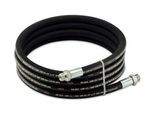 Druckschlauch für Schmierstoffpumpen CEMO Viscomat 200/2, Visco-Flowmat und Viscoair, 10 m, ½" AG, Überwurfmutter und Doppelnippel ½