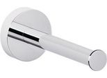 Toilettenpapier-Ersatzrollenhalter tesa® SMOOZ, verchromt, rundes Design, ohne Bohren, inkl. Klebelösung, B 50 x T 125 x H 50 mm